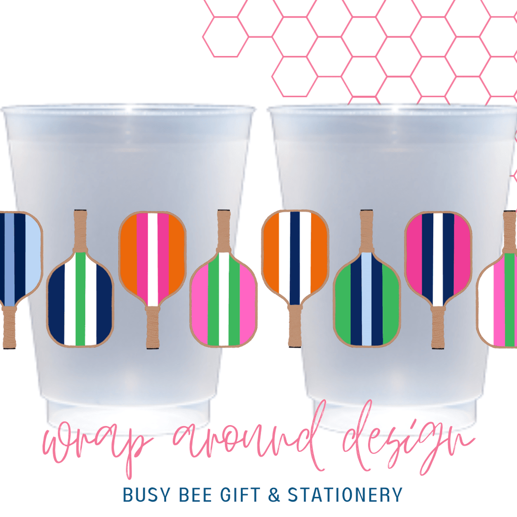 Busy Bee Gift & Stationery - Pickleball Paddle Frost Flex Cups - Home 2 Court