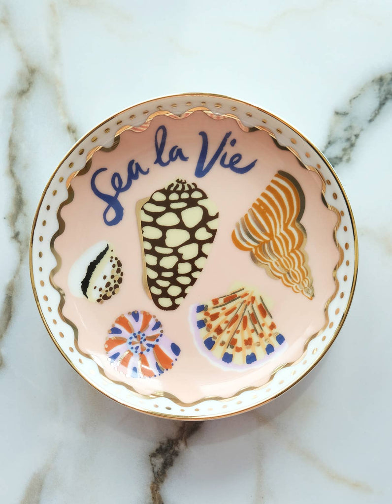 Porcelain Trinket Dish | Sea La Vie - Idlewild Co.