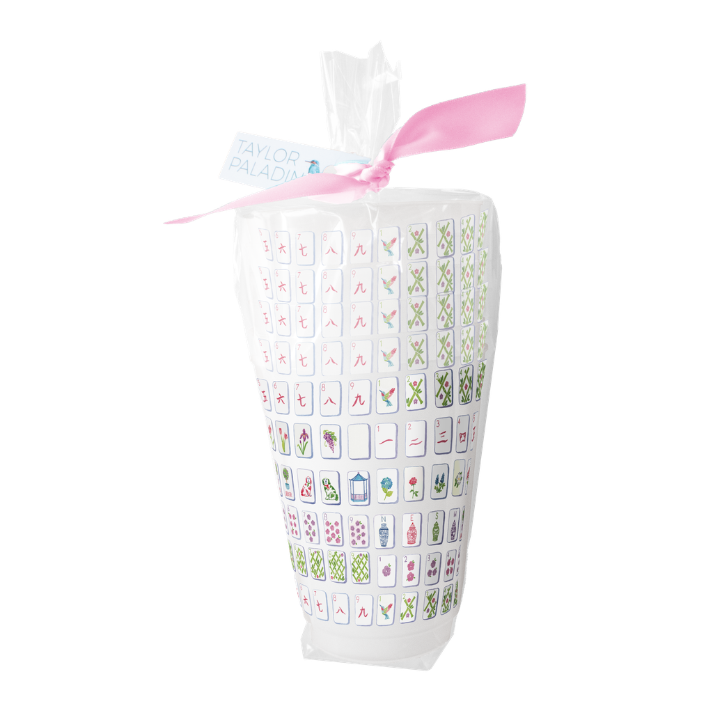 Mahjong Tiles Frosted Cups - Taylor Paladino