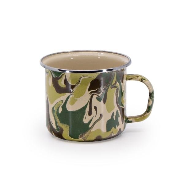 Camouflage Enamelware Grande Mugs - Pack of 4 - Golden Rabbit - Home 2 Court