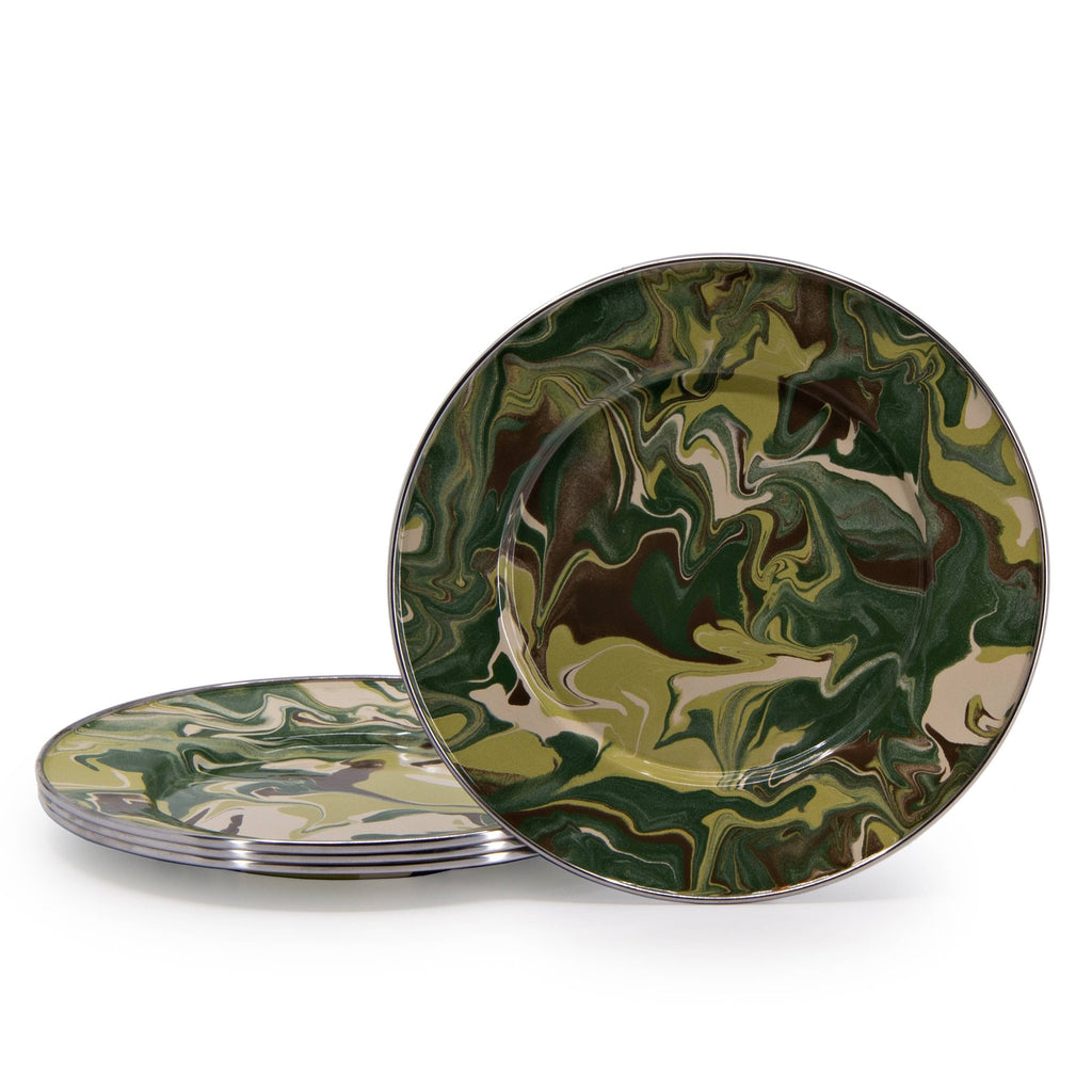 Camouflage Sandwich Plates - Golden Rabbit Home - Set of 4 - Home 2 Court