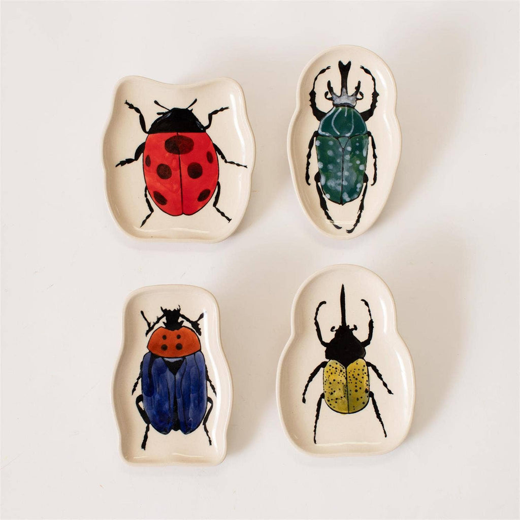 Trinket Trays - Botanical Beetles (4 Designs) (Pk/12 Ast)