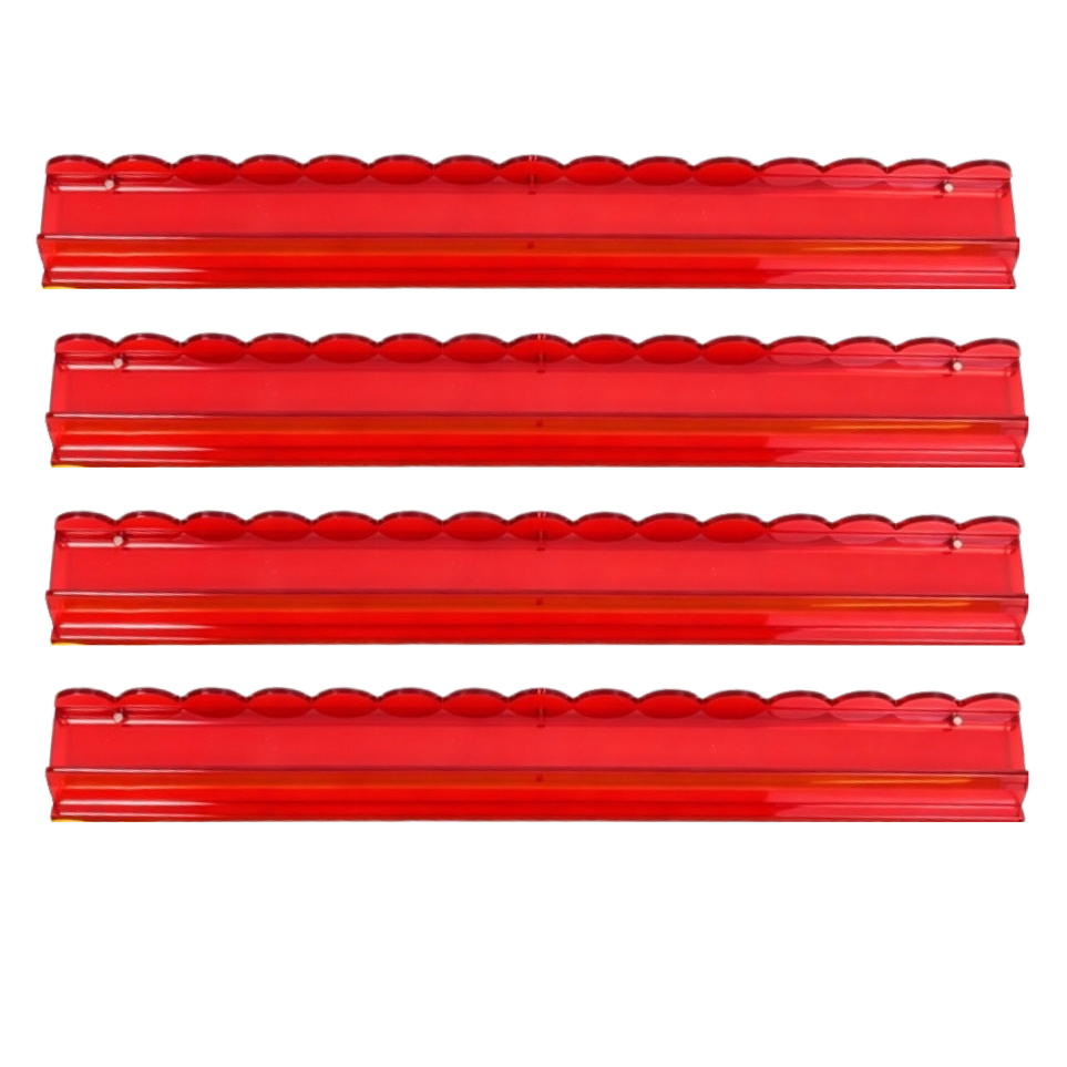 20" Luxury Acrylic Scalloped Mahjong Rack & Pusher - Mahjong Studios