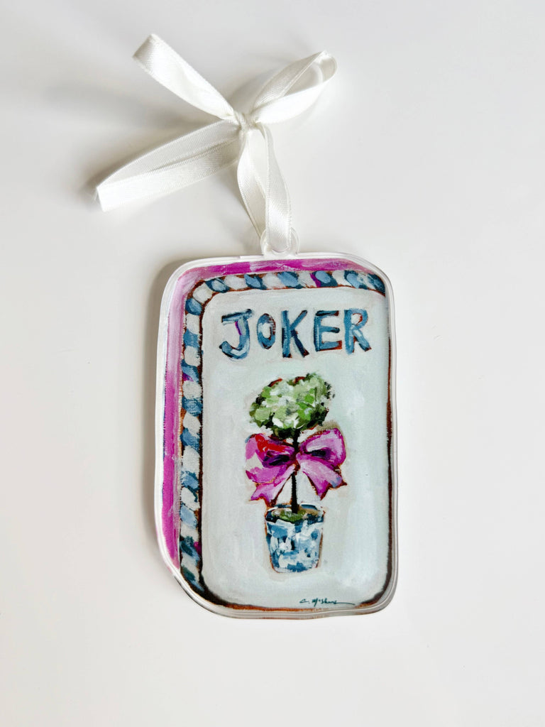 Mahjong Chic ornament - Chelsea McShane Art