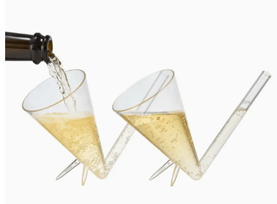 Champagne Shooter, Unbreakable Acrylic Set of 2 - The Wine Savant - Home 2 Court