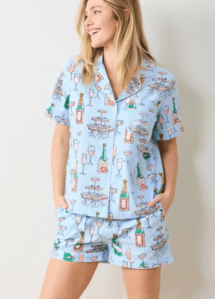 Champagne Tower - Short PJ Set - Printfresh - Home 2 Court