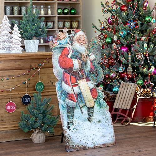 Christmas Eve Santa with Metal Decoration - PH - Home 2 Court