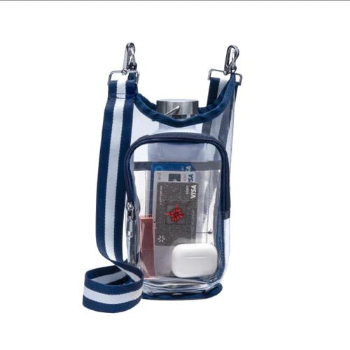 Clear hydro bag with navy trim - Home 2 Court