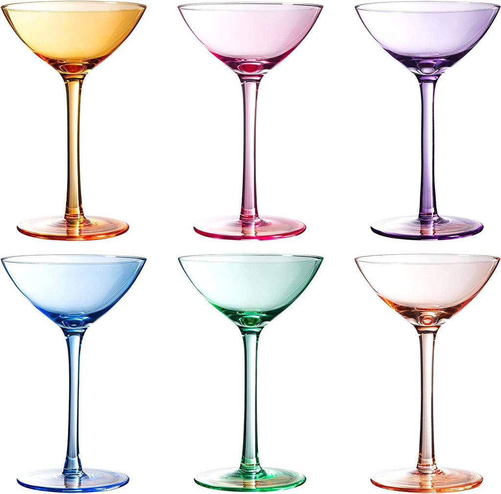Colored Coupe Glasses, Bright | 7.3 oz - Home 2 Court