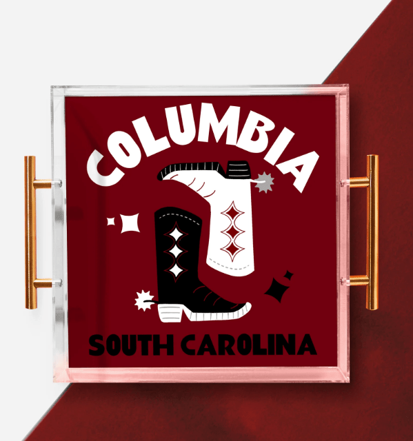 Columbia Large Acrylic Tray - Tart by Taylor - Home 2 Court