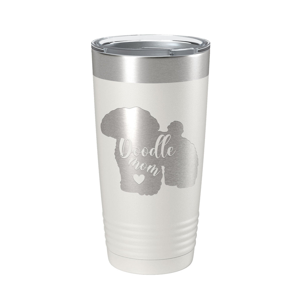 Doodle Mom Tumbler Dog Travel Mug Gift Insulated Laser Engraved Coffee Cup 20 oz - Home 2 Court