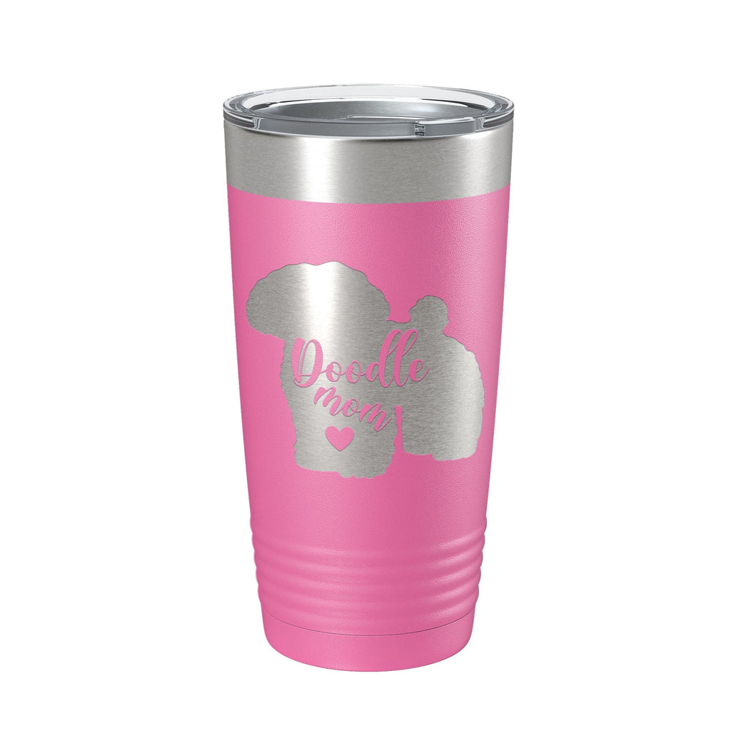 Doodle Mom Tumbler Dog Travel Mug Gift Insulated Laser Engraved Coffee Cup 20 oz - Home 2 Court