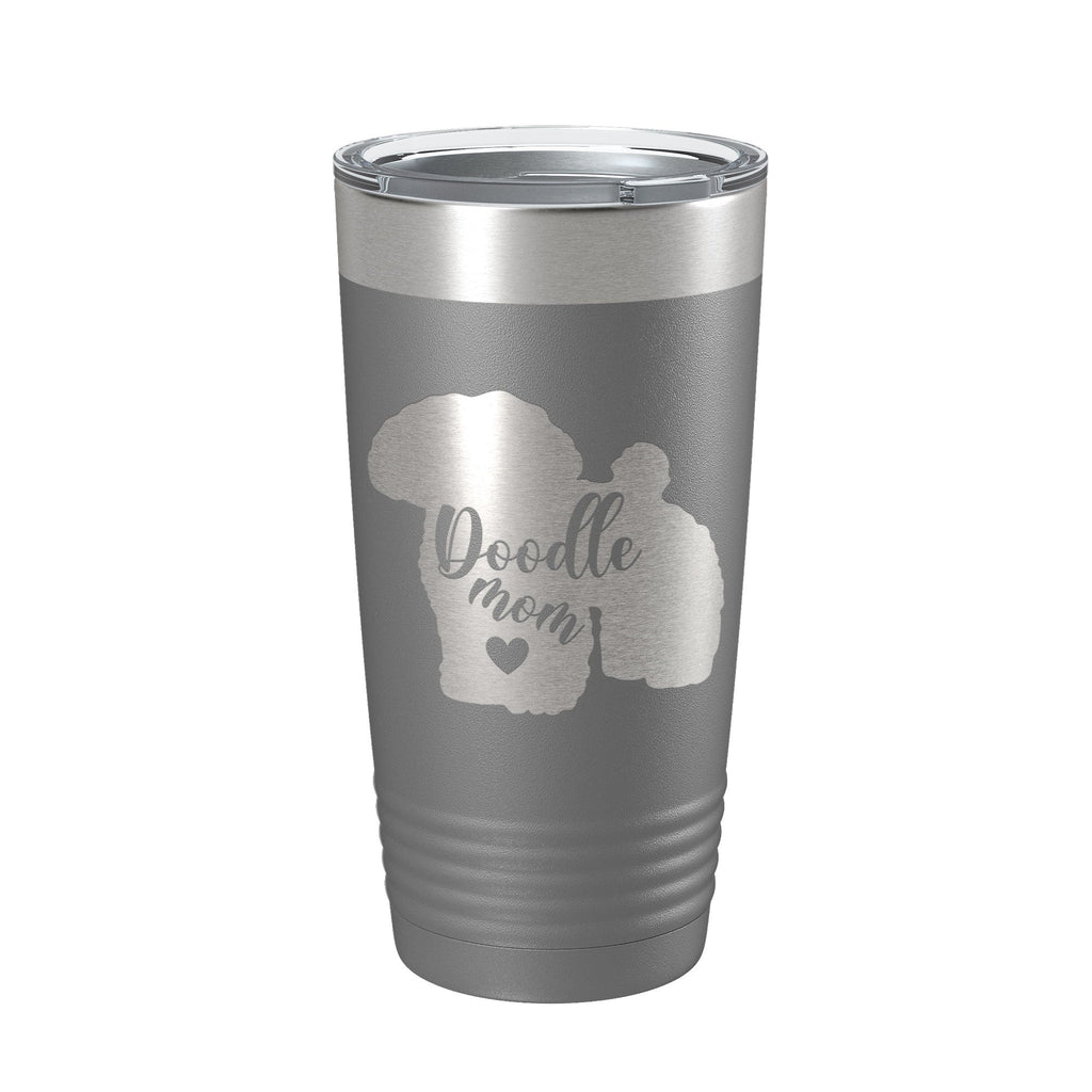 Doodle Mom Tumbler Dog Travel Mug Gift Insulated Laser Engraved Coffee Cup 20 oz - Home 2 Court