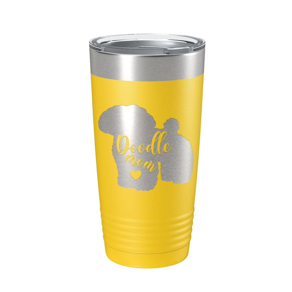 Doodle Mom Tumbler Dog Travel Mug Gift Insulated Laser Engraved Coffee Cup 20 oz - Home 2 Court