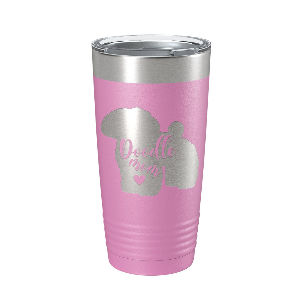 Doodle Mom Tumbler Dog Travel Mug Gift Insulated Laser Engraved Coffee Cup 20 oz - Home 2 Court