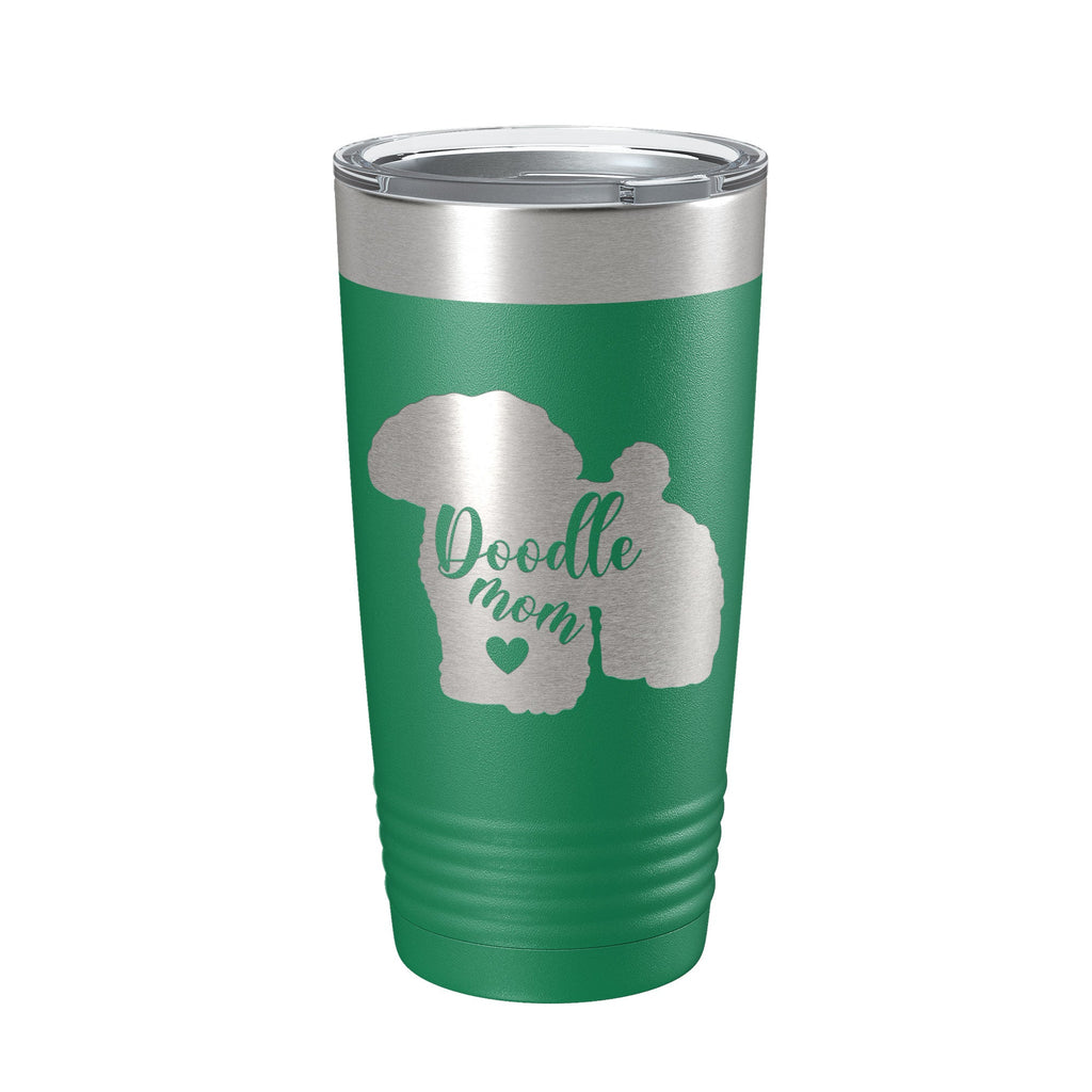 Doodle Mom Tumbler Dog Travel Mug Gift Insulated Laser Engraved Coffee Cup 20 oz - Home 2 Court