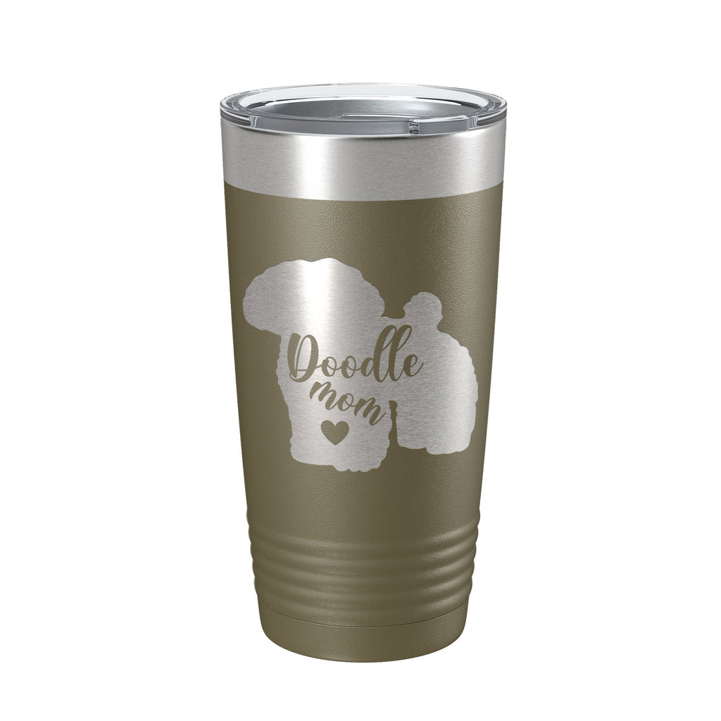 Doodle Mom Tumbler Dog Travel Mug Gift Insulated Laser Engraved Coffee Cup 20 oz - Home 2 Court