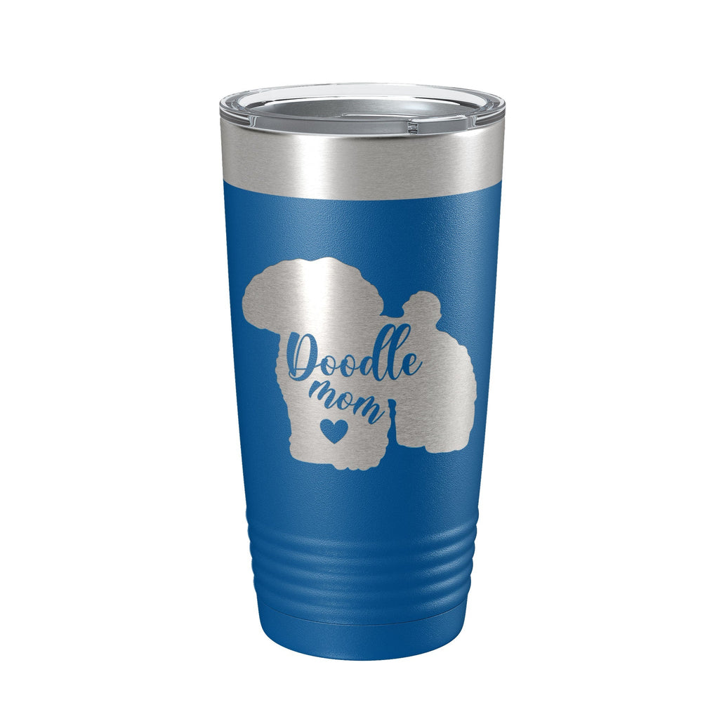 Doodle Mom Tumbler Dog Travel Mug Gift Insulated Laser Engraved Coffee Cup 20 oz - Home 2 Court