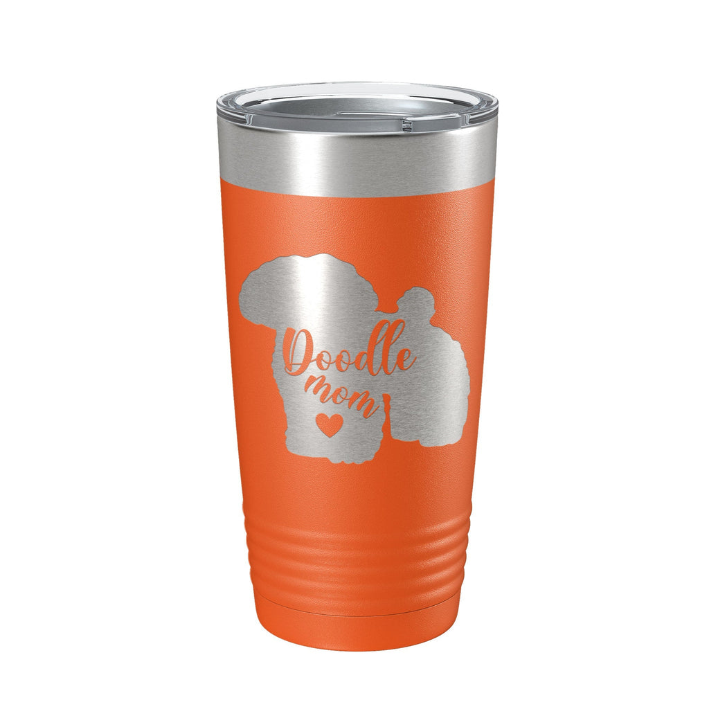 Doodle Mom Tumbler Dog Travel Mug Gift Insulated Laser Engraved Coffee Cup 20 oz - Home 2 Court