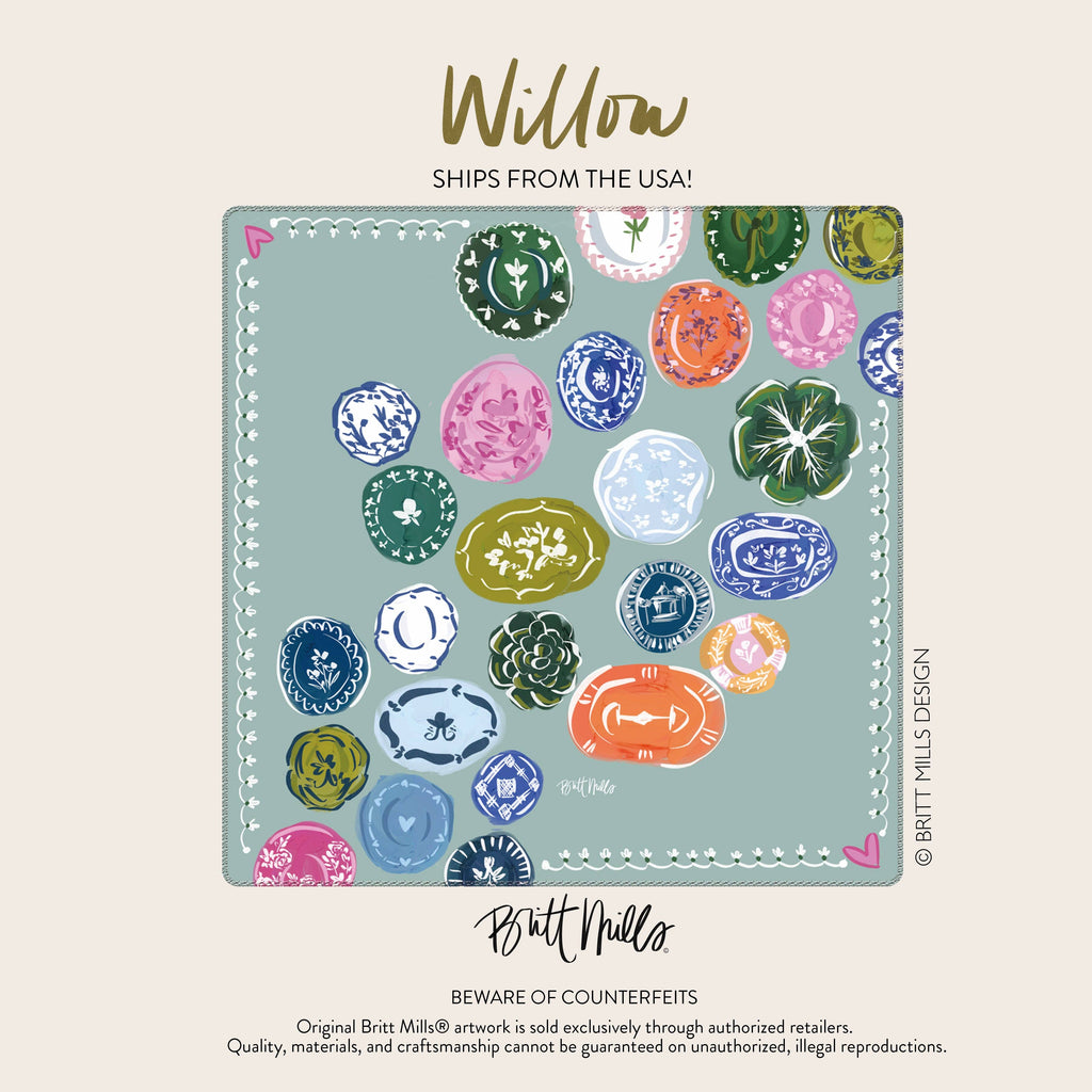 Neoprene Mahjong Mats - Britt Mills