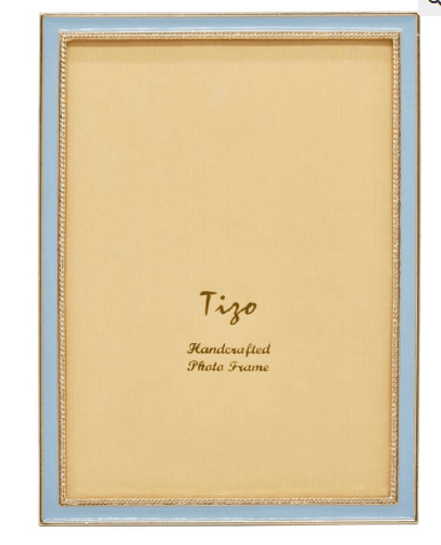 Enameled Gold Frame Baby Blue - 2x3 - Tizo Design - Home 2 Court
