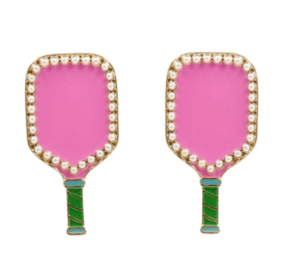 Fan Gear Pickleball Paddle Stud Earrings - Brianna Cannon - Home 2 Court