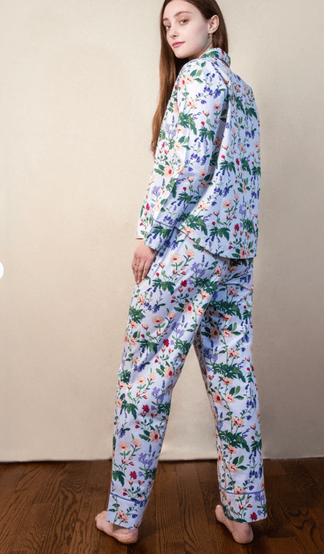 Garden Groove Long Sleeve Pajama Set - denise rae - Home 2 Court