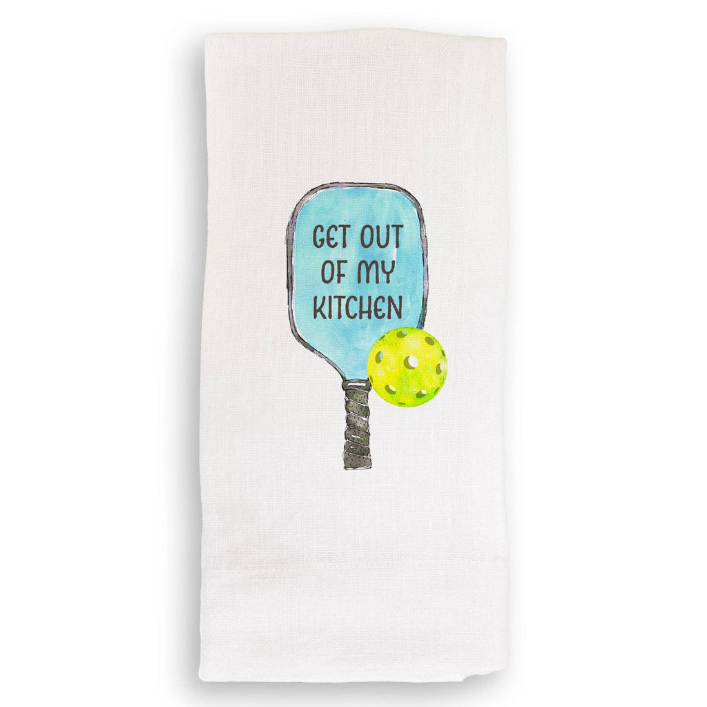 Get Out of My Kitchen: Remove Words, White Guest Towel, French Graffiti - Home 2 Court