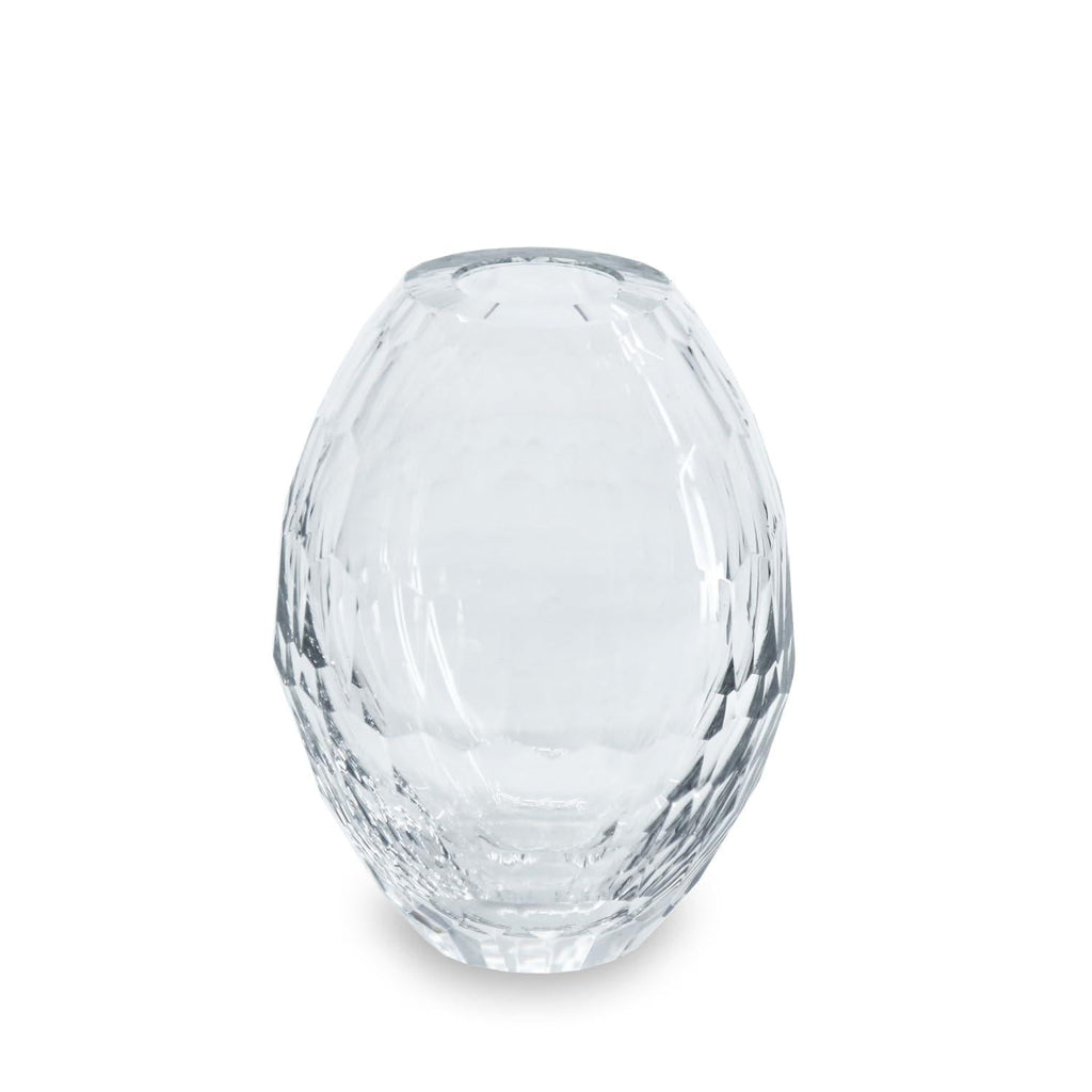 Glass Faceted Teardrop Bud Vase (Clear) - Beatriz Ball - Home 2 Court