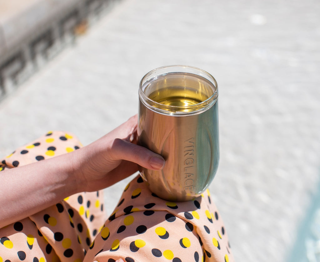 Glass Lined Wine Glass - Home 2 Court