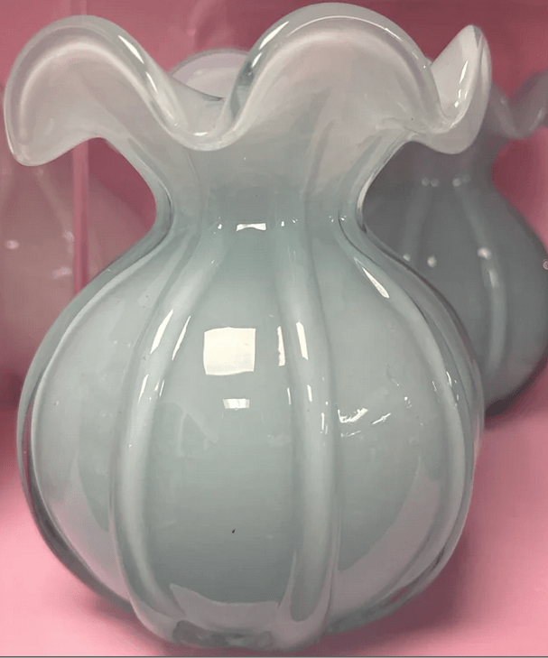 Glass Vento Medium Round Bud Vase - Sky - Beatriz Ball - Home 2 Court