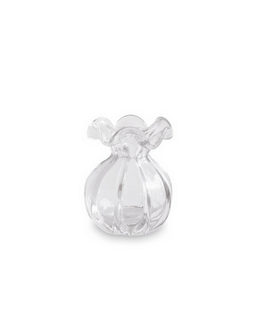 Glass Vento Small Round Bud Vase - Clear - Beatriz Ball - Home 2 Court