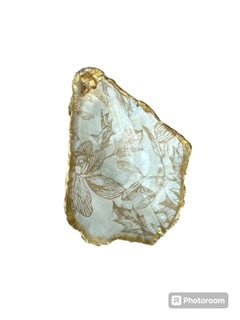 Gold Oyster Shells Ring/Trinket Dish - Gold on Gold - Medium - Home 2 Court