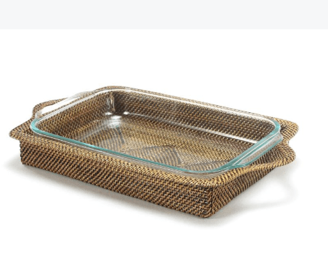 Hand Woven Rectangular Tray with Handles - Calaisio - Home 2 Court