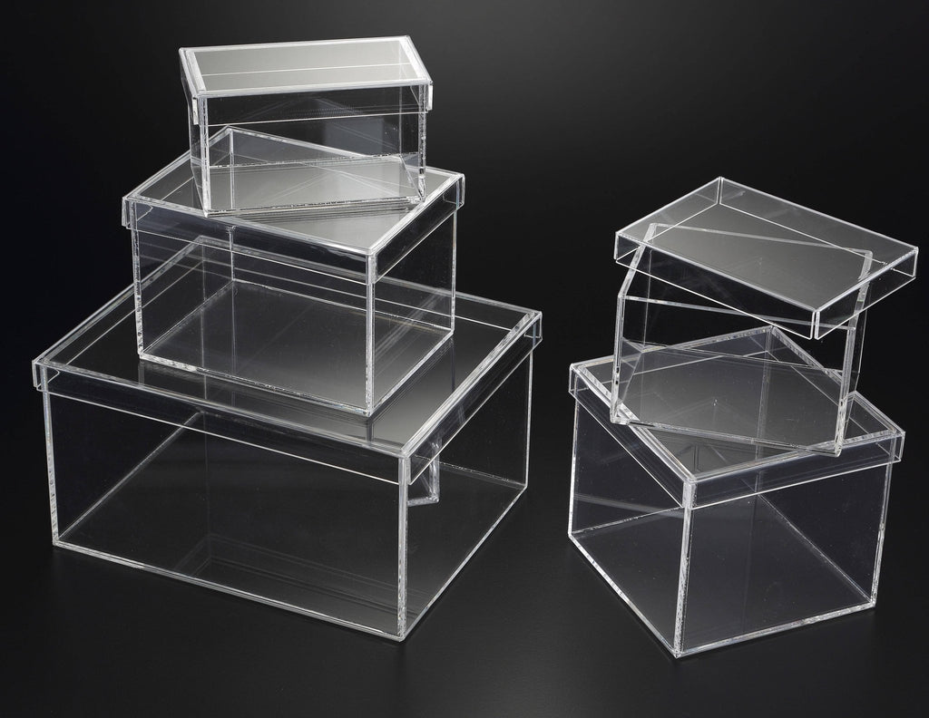 Huang Acrylic - Clear Square Box W/ Lid - Home 2 Court