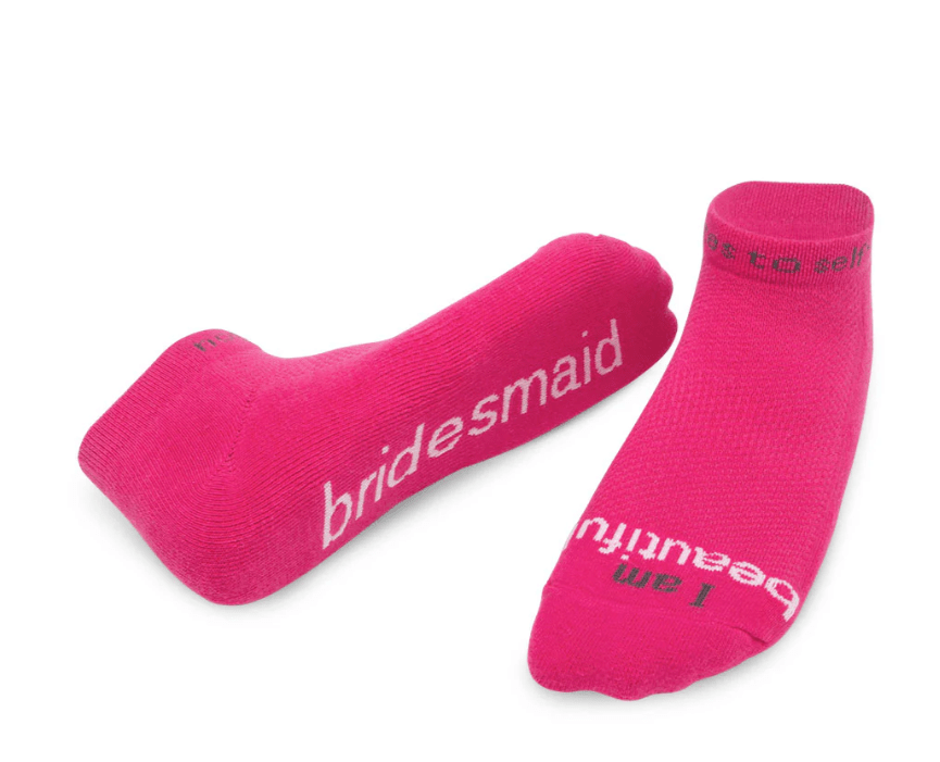 I am Beautiful - Bridesmaid - Notes to Self Socks - Home 2 Court