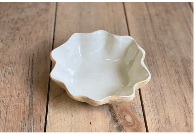 Ivory Gourd Dip Bowl - Terrafirma Ceramics - Home 2 Court