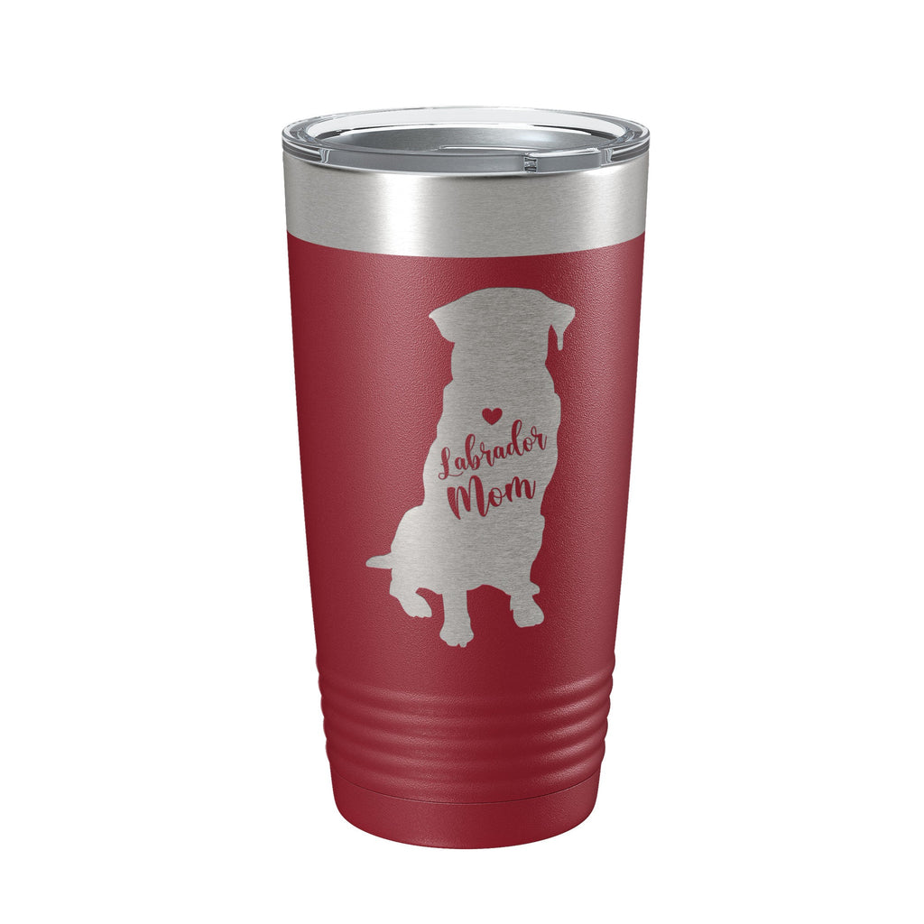 Labrador Retriever Lab Mom Tumbler Dog Travel Mug Gift Insulated Laser Engraved Coffee Cup 20 oz - Home 2 Court