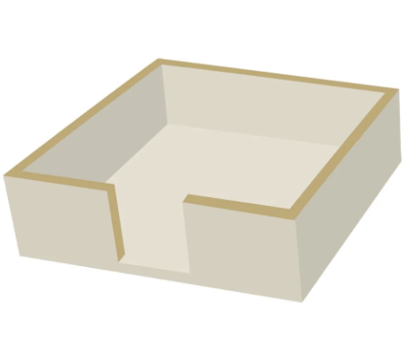 Lacquer Wood Beverage Paper Napkin Caddy - Taupe - PD - Home 2 Court