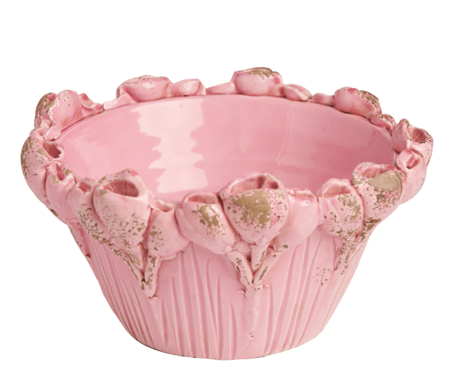 Les Fleur Pink Bowl, Flowers - Home 2 Court
