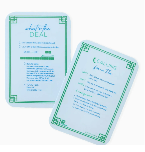 Lt Blue Mahjong Shufflers - Oh My Mahjong - Home 2 Court