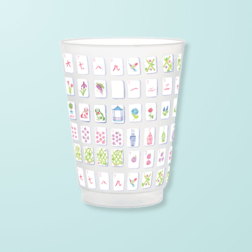 Mahjong Frosted Cups - Taylor Paladino - Home 2 Court