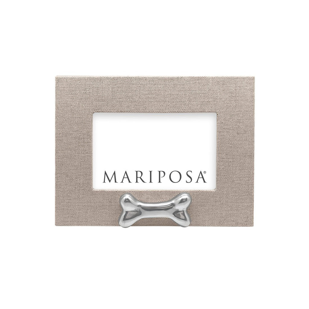 Mariposa - Natural Linen with Dog Bone 4x6 Frame Horizontal - Home 2 Court
