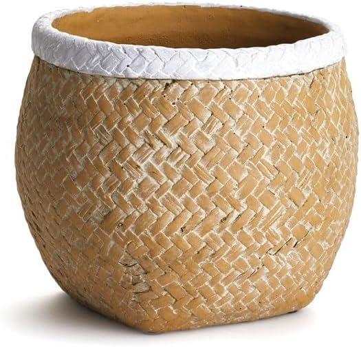 Napa Home & Garden Basketweave Drum Pot Large - Home 2 Court