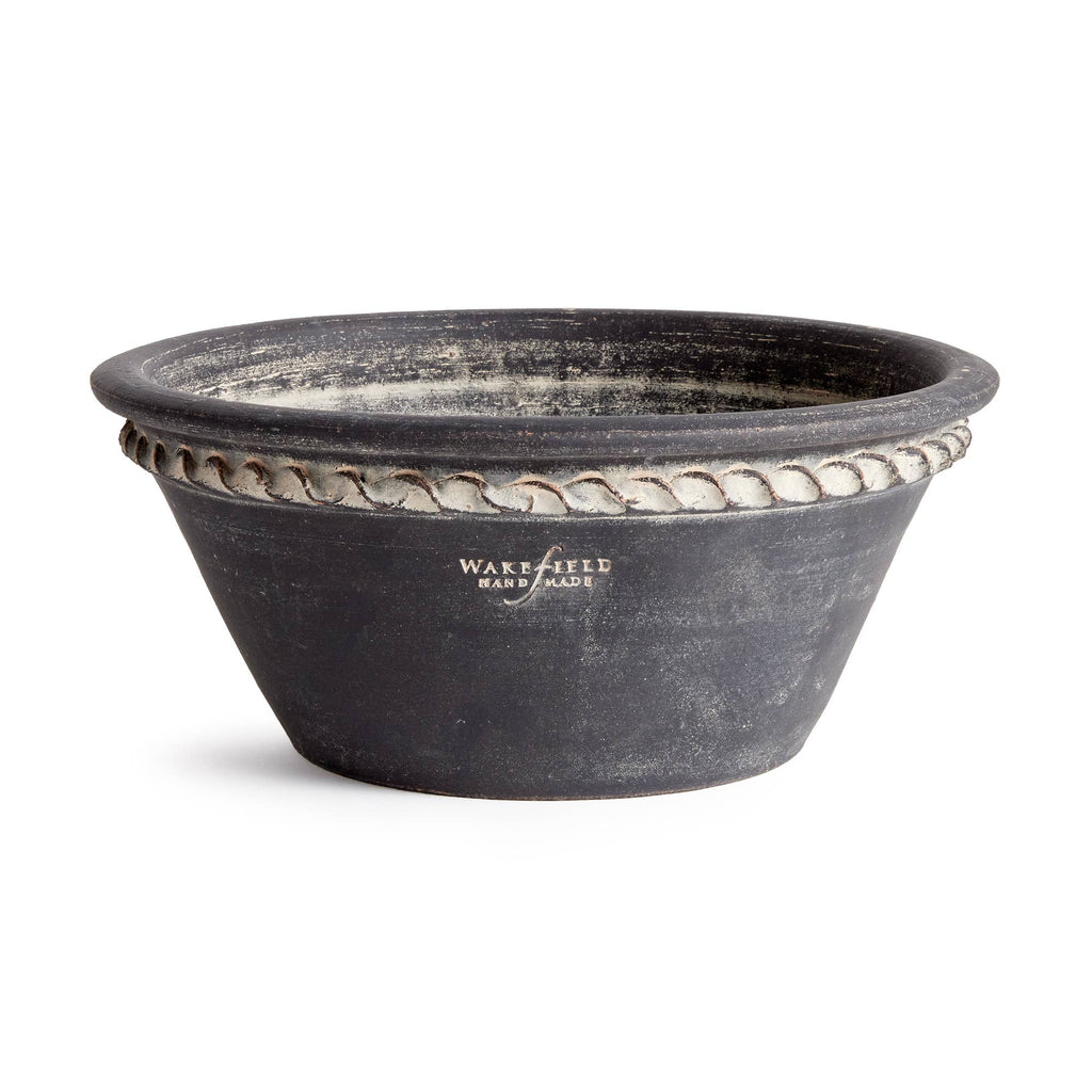 Napa Home & Garden - Wakefield Handmade Henley Forcing Pot #6, Black Earth: Black Earth, Ceramic - Home 2 Court