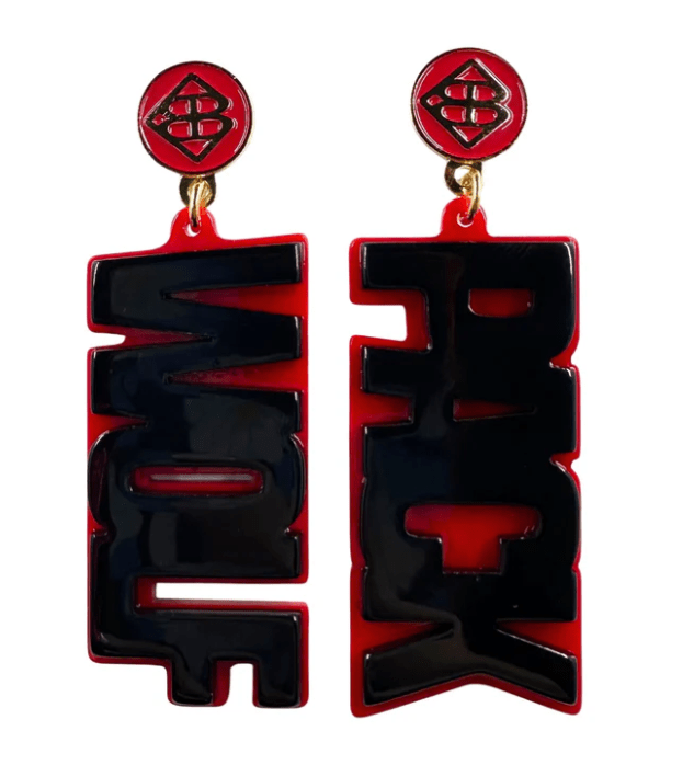 NC State Black Wolf Pack Earrings - Brianna Cannon - Home 2 Court