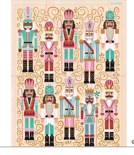Nutcrackers 100% Cotton Tea Towel - Werkshoppe - Home 2 Court