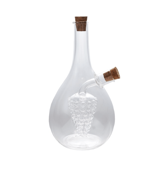 Oil & Vinegar Cruet w/ Cork Stoppers - 4 - 1/4"L Glass Oil & Vinegar - Hazel Mazel - Home 2 Court