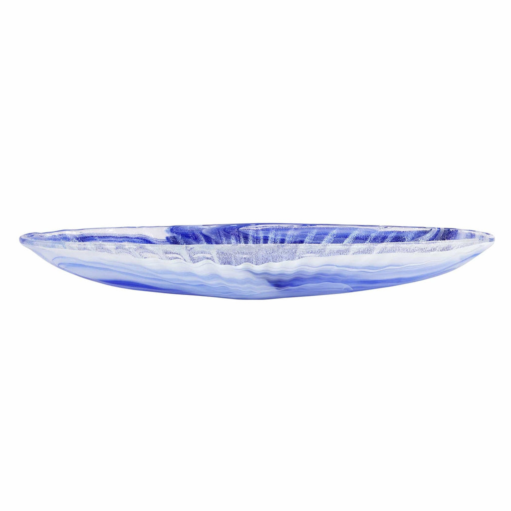 Onda Glass Cobalt Long Oval Bowl - Vietri - Home 2 Court