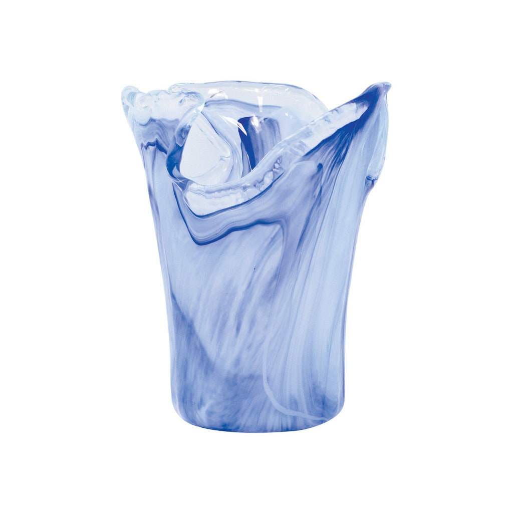 Onda Glass Cobalt Small Vase - Vietri - Home 2 Court